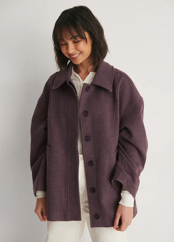 Фіолетове Пальто - сорочка NA-KD