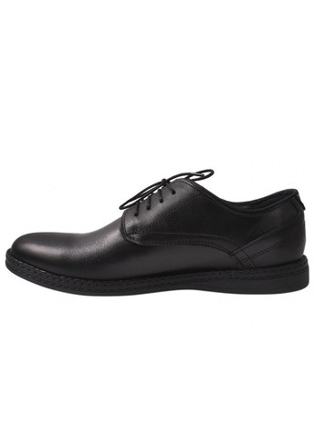 Туфлі чоловічі з натуральної шкіри, на низькому ходу, на шнурівці, колір чорний, Україна VAN KRISTI 48-9/22dtc (257437873)