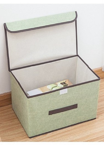 Набір органайзерів ящик бокс короб для зберігання речей одягу білизни іграшок з кришкою на липучці (474307-Prob) Зелений Unbranded (258064113)