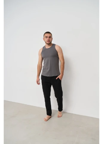 Серая мужская майка cotton basic серая Handy Wear