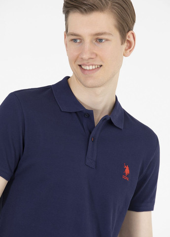 Темно-синяя футболка-футболка поло мужское для мужчин U.S. Polo Assn.