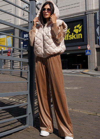 Модна укорочена жилетка на блискавці Jadone Fashion (261033302)