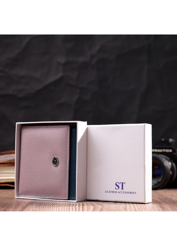 Симпатичний жіночий гаманець з оригінальною монетницею з натуральної шкіри 19512 Різнокольоровий st leather (277980528)