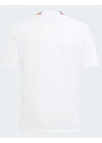 Біла демісезонна дитяча спортивна футболка olympique lyonnais ir0360 adidas
