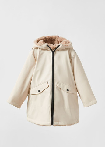 Бежевая демисезонная демисезонная куртка для девочки 8655 128 см бежевый 63977 Zara
