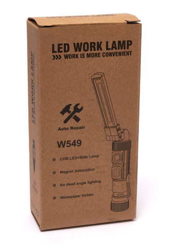 Акумуляторний ліхтарик на магніті Портативний складний ліхтар W549 Work Lamp з червоним світлом 5 режимів Led (257196494)