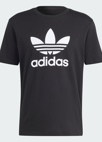 Чорна футболка adicolor trefoil adidas