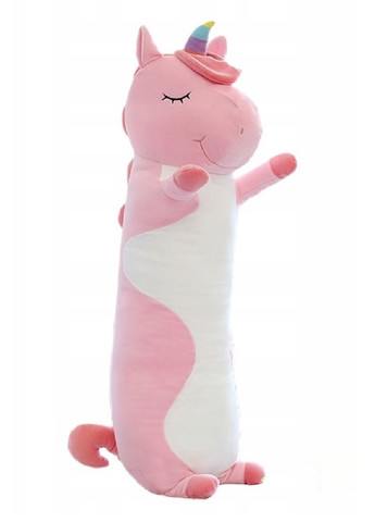 Мягкая игрушка обнимашка подушка антистресс длинный плюшевый единорог Батон 90 см (476053-Prob) Розовый Unbranded (275991864)