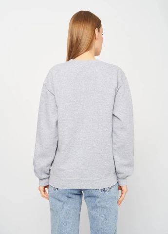 Сірий світшот,сірий з принтом, Topshop (268739712)