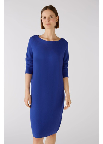 Синее кэжуал женское платье 79013 5410 синий 46 футляр Oui