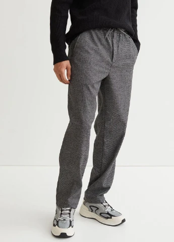 Штани демісезон,чорний-білий в візерунки, H&M (263693401)