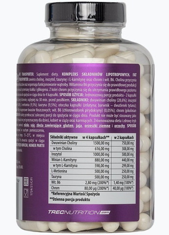 Fat Transporter 180 Caps Trec Nutrition (258499439)