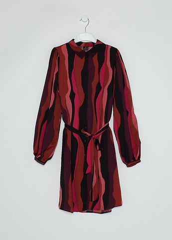 Комбінована сукня демісезон,чорний-рожевий-кораловий, Vero Moda