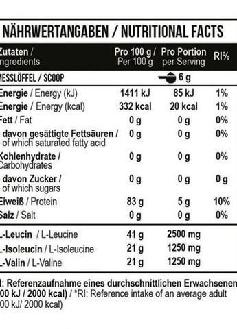 BCAA Zero 330 g /55 servings/ Mango Watermelon MST Nutrition (257342675)