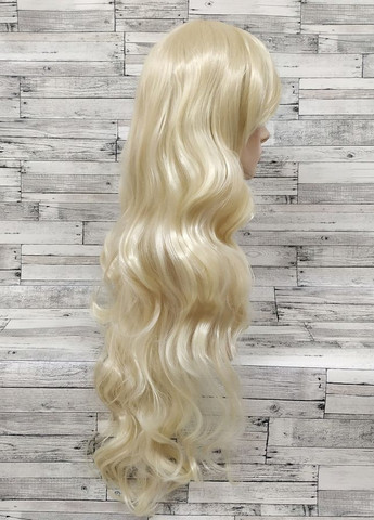 Перука хвиляста довга з чубчиком жіноча з термоволокна No Brand 3485 (275926997)