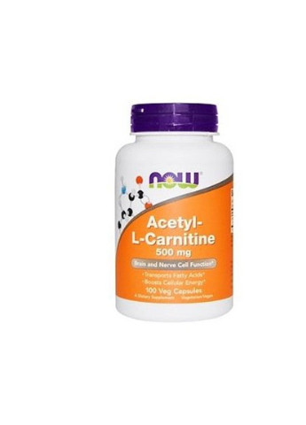Acetyl-L-Carnitine 500 mg 100 Veg Caps Now Foods (256719179)