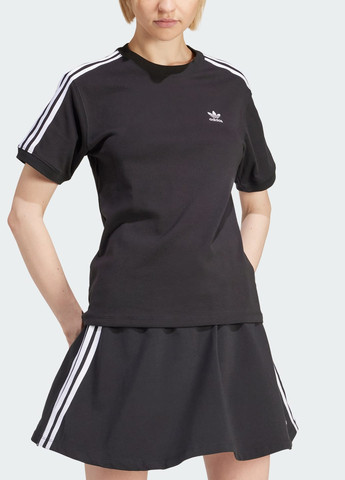 Черная всесезон футболка 3-stripes baby adidas