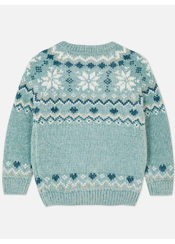 Бирюзовый зимний свитер пуловер Primark