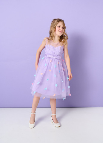 Лавандовое лавандовое платье с бабочками Yumster (258543554)