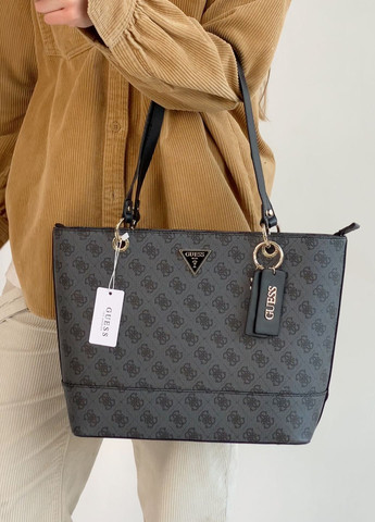 Женская сумка Guess шопер серая No Brand (277151202)