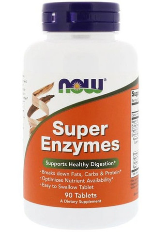 Super Enzymes 90 Tabs Now Foods (257252333)
