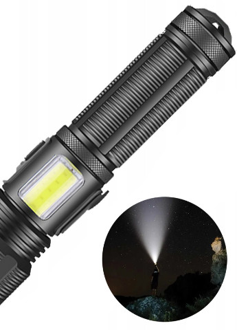 Ліхтарик тактичний ручний акумуляторний HECKERMANN 09-P50 2300 lm, 1800mAh, zoom, 6 режимів, ліхтар світлодіодний Martec (256900203)