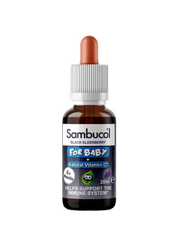 Black Elderberry For Baby Vitamin C 20 ml /20 servings/ Sambucol (264295801)
