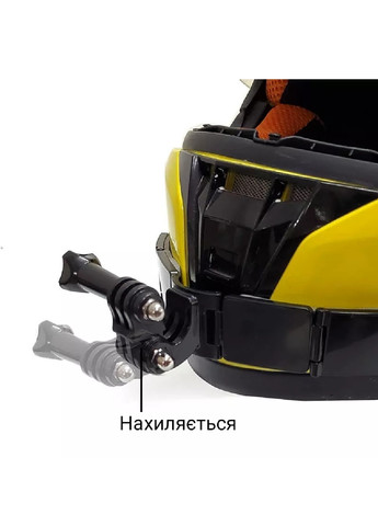 Крепление держатель шарнирный на мото шлем на липучке с удлинителем для экшн-камеры (474057-Prob) Unbranded (257235604)