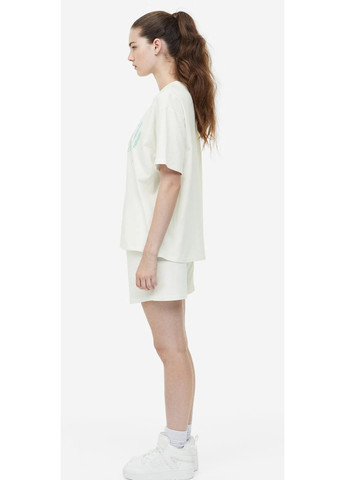Белая летняя женская футболка н&м (56007) xs белая H&M