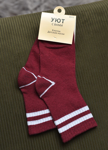 Шкарпетки дитячі бордового кольору Let's Shop (276382801)
