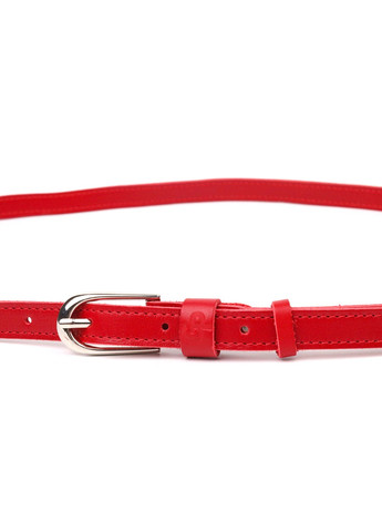 Узкий женский ремень из натуральной кожи 21440 Красный Grande Pelle (258267769)