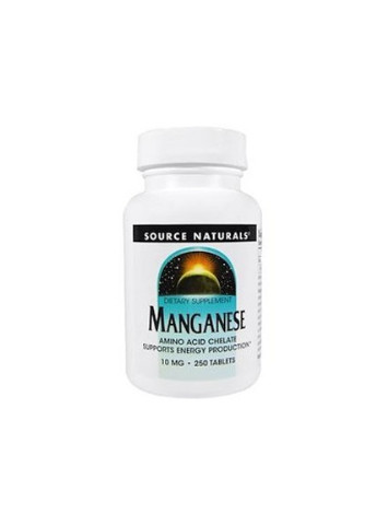 Manganese 10 mg 250 Tabs Source Naturals (256719669)