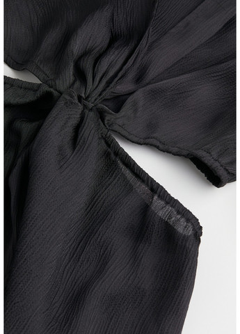 Чорна коктейльна жіноча сукня н&м (56015) xl чорна H&M