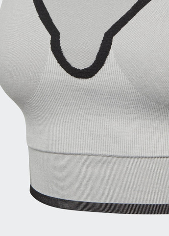 Сірий спортивний бра by stella mccartney medium support adidas