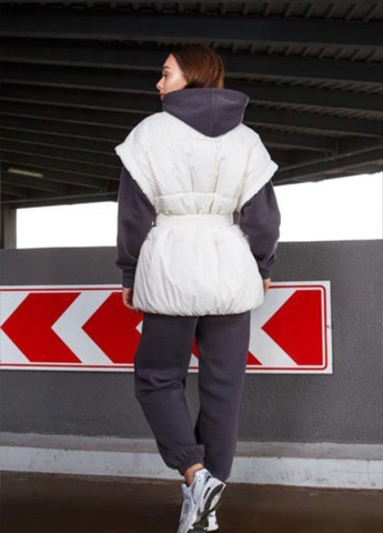 Стеганый женский жилет оверсайз под пояс осень демисезон itelle ОВЕРСАЙЗ (264660558)