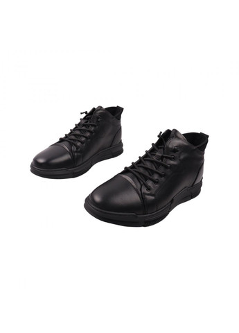 Черные ботинки мужские черные натуральная кожа Brooman