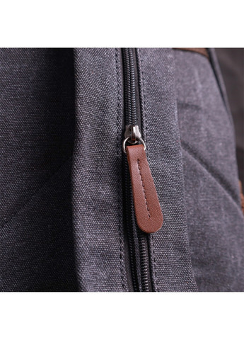 Практичный текстильный рюкзак с уплотненной спинкой и отделением для планшета 22168 Черный Vintage (267925323)