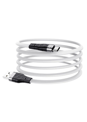 USB кабель X53 Type-C 3A 1м цвет белый ЦБ-00200557 Hoco (259465580)