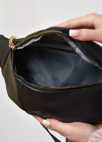 Бананка женская черного цвета однотонная Let's Shop (258550333)
