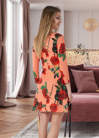 Оранжевое сукнi норма гарне плаття (ут000026510) Lemanta