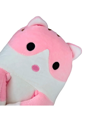 Кіт батон м'яка іграшка антистрес подушка плюшевий котик обіймашка 90 см рожевий No Brand (261407067)