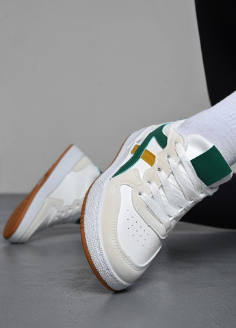 Білі осінні кросівки жіночі білого кольору на шнурівці Let's Shop