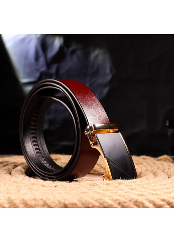 Двосторонній ремінь для чоловіків з натуральної шкіри 21479 Коричневий Vintage (258286260)