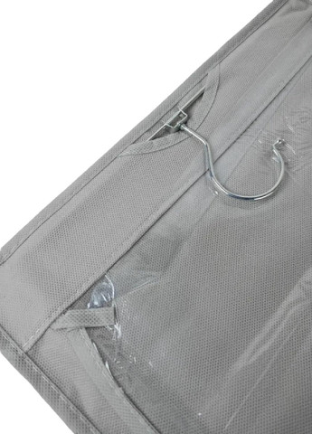 Органайзер вешалка подвесной двусторонний для хранения сумок на 6 прозрачных отделений 81х35 см (475964-Prob) Серый Unbranded (275068654)