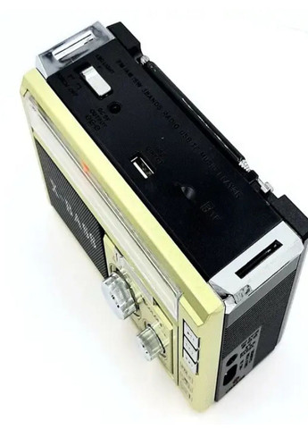 Аналогове радіо з музичними можливостями портативне USB/SD з LED ліхтарем Gold Golon rx-381/2 (260339943)