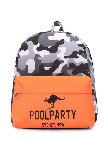 Женский тканевый рюкзак Mini mini-camo-orange PoolParty (262892107)