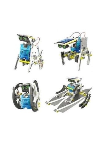 Дитячий конструктор робот із сонячною панеллю та моторчиком Robot Kit 14 в 1 Solar (276971263)