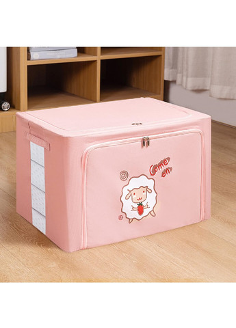 Органайзер сумка короб компактний портативний тканинний для зберігання речей одягу білизни 50х40х33 см (475274-Prob) Рожевий Unbranded (264831697)