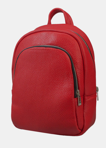Женский рюкзак красный из натуральной кожи Famk (268998270)