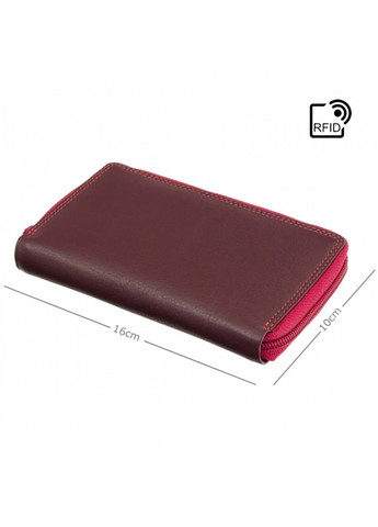 Жіночий шкіряний гаманець із RFID захистом RB98 Aruba (Plum Multi) Visconti (276456849)